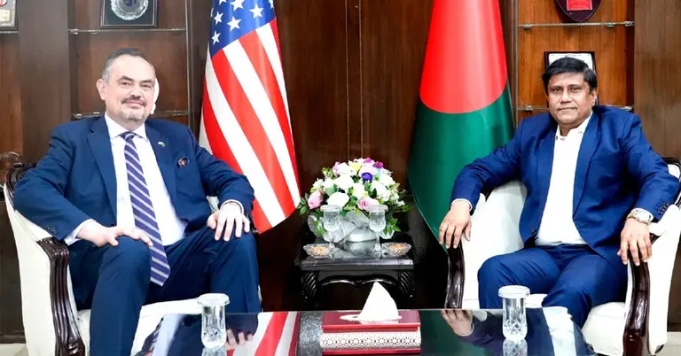 ড. একেএম শামছুল ইসলাম ও ব্রেন্ট ক্রিস্টেনসেন